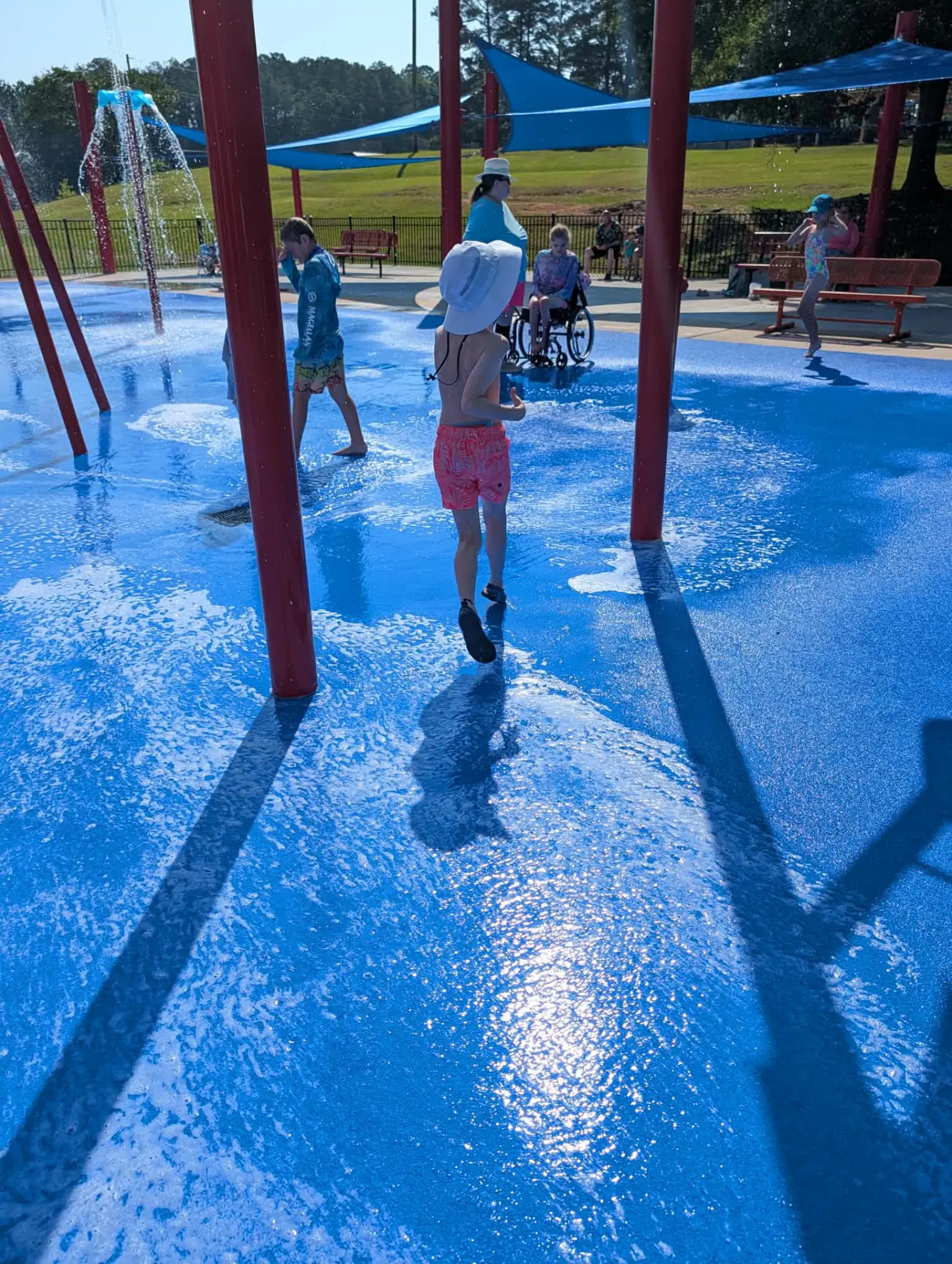 Cooling off and making a splash.